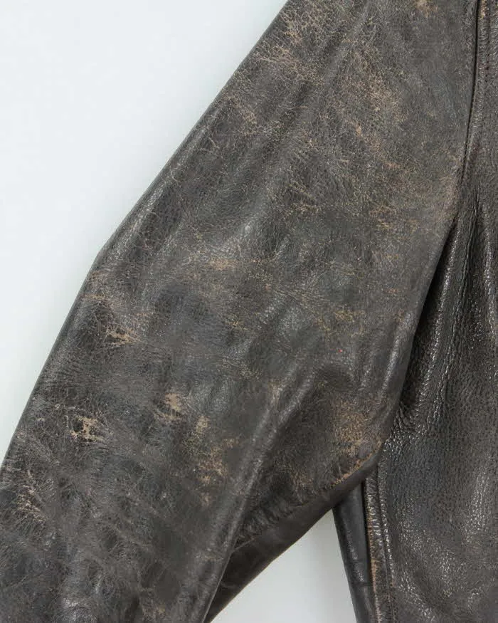 Vintage 50s Leather Flight Jacket - L sold by Rokit product image thumbnail 5