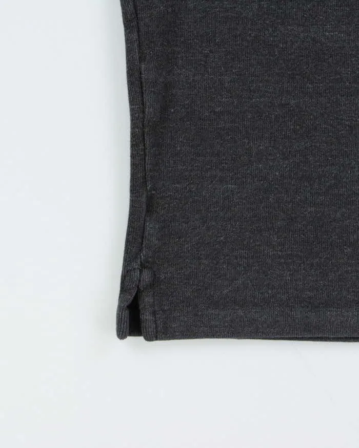 Vintage Polo Ralph Lauren Grey Classic Quarter-Zip Sweatshirt - S sold by Rokit product image thumbnail 5