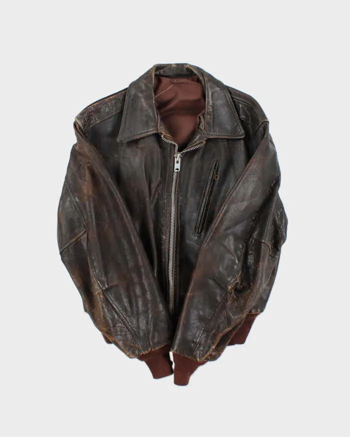 Vintage 1950s Horsehide Leather A2 Flight Jacket - M sold by Rokit product image thumbnail 5