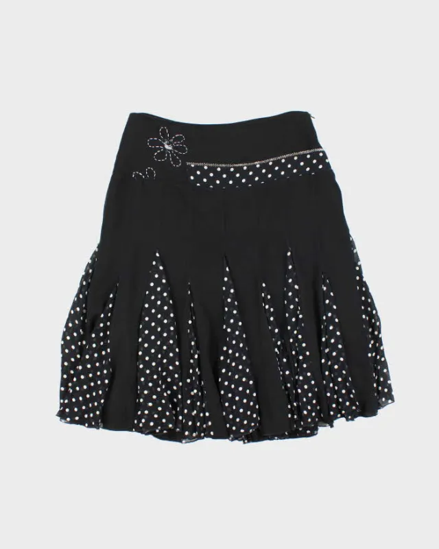 Vintage 90s Turan Polka Dot Beaded Skirt - S sold by Rokit