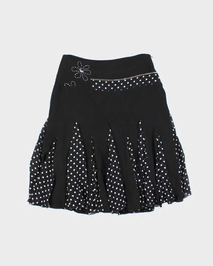 Vintage 90s Turan Polka Dot Beaded Skirt - S sold by Rokit