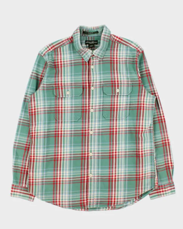 Vintage Eddie Bauer Thick Cotton Long Sleeve Flannel Shirt - L sold by Rokit