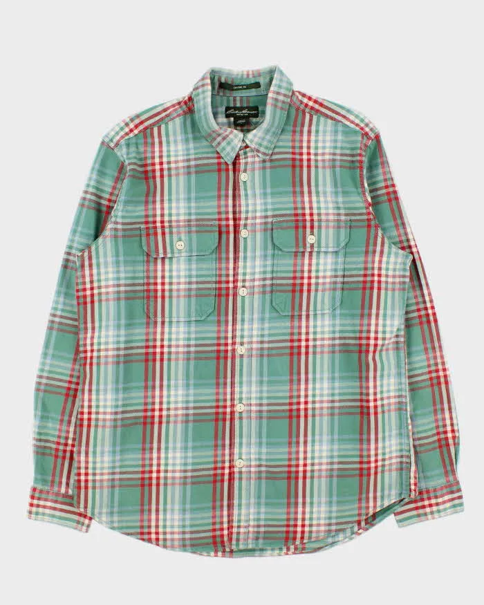 Vintage Eddie Bauer Thick Cotton Long Sleeve Flannel Shirt - L sold by Rokit
