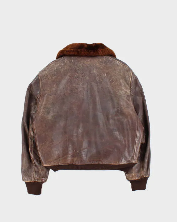 Vintage 1960s Horsehide Leather A-2 Flight Jacket - L sold by Rokit product image thumbnail 2