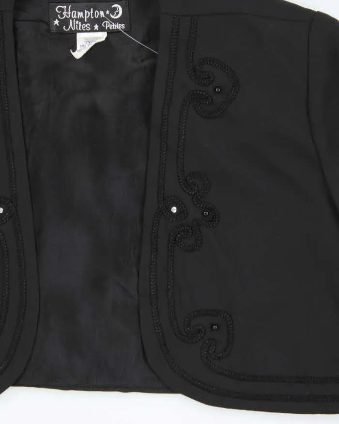 Vintage 1990s Women's Embroidered Bolero Party Jacket - M sold by Rokit product image thumbnail 4
