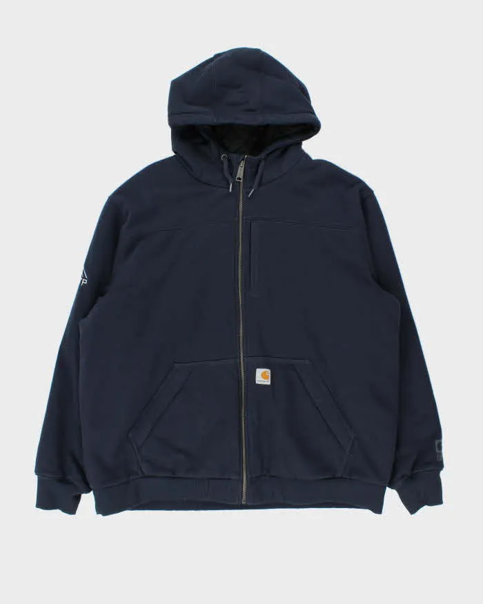 Vintage Carhartt Rain Defender Quilt Lined Midweight Oversized Zip Up Hoodie - XXL sold by Rokit