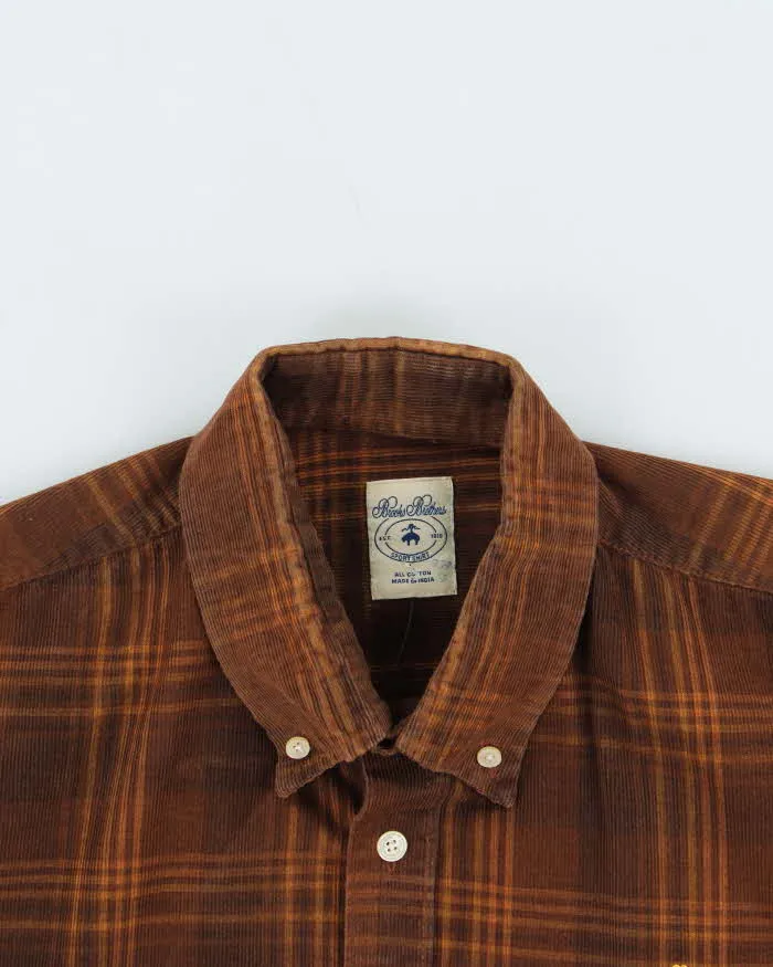 Vintage Brooks Brothers Corduroy Check Shirt - L sold by Rokit product image thumbnail 3