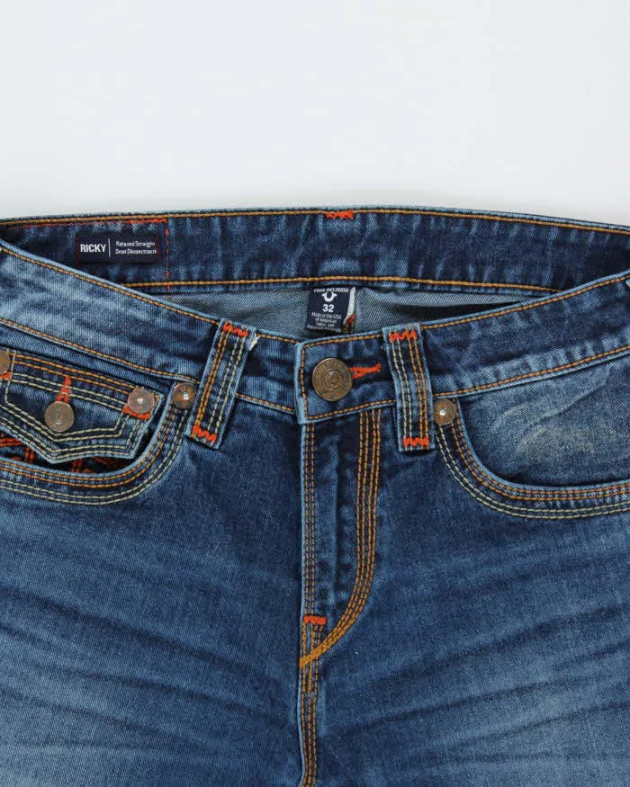 Vintage Y2K True Religion Ricky Straight Fit Jeans - W32 L28 sold by Rokit product image thumbnail 3
