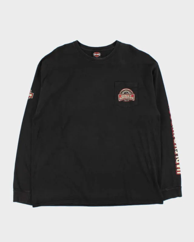 Vintage Harley Davidson Kootenays Canada Long Sleeve T-Shirt - XXL sold by Rokit