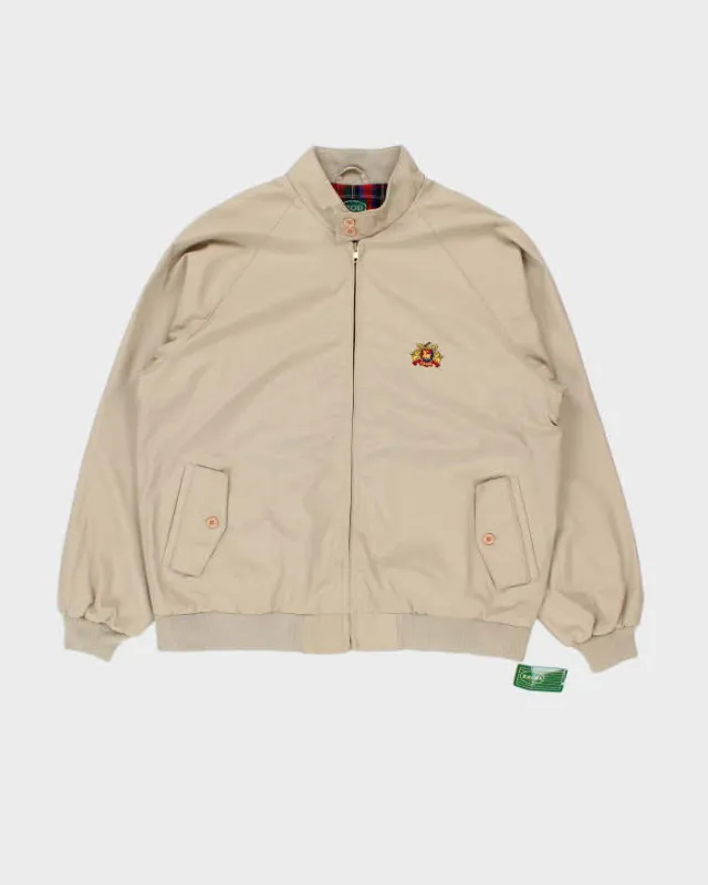 DSWT Vintage 1990s Izod Polycotton Beige Harrington Jacket - L sold by Rokit