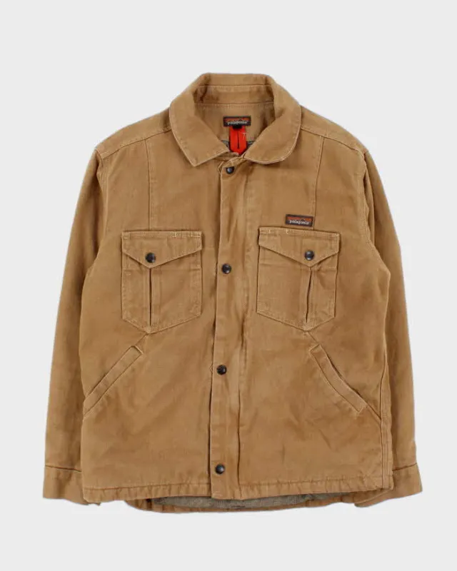 Vintage Tan Patagonia Insulated Oversized Workwear Chore Jacket - M sold by Rokit