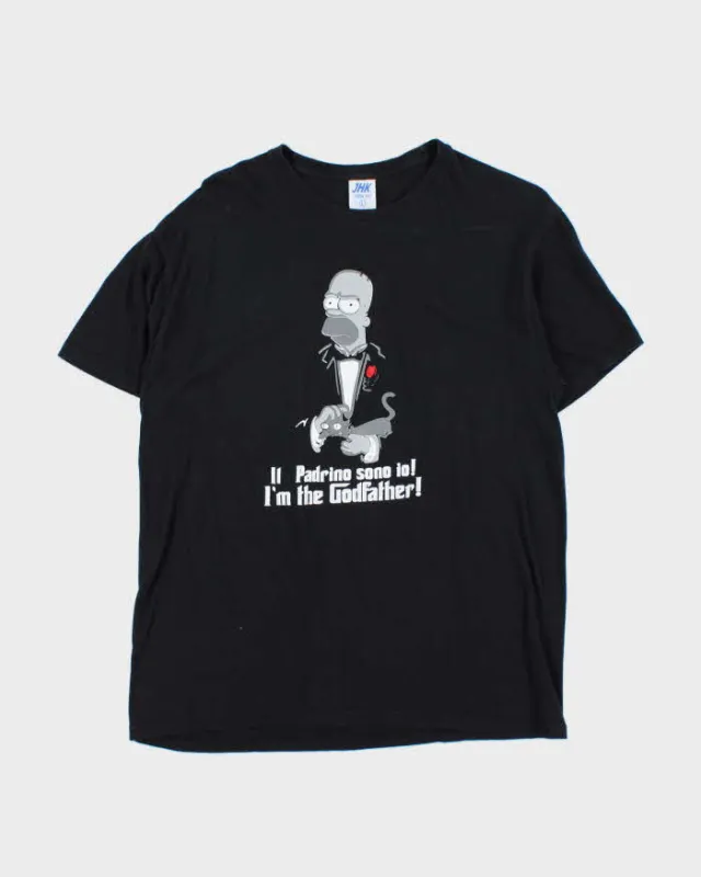 Vintage 1990s Spanish Simpsons Homer Godfather T-Shirt - L sold by Rokit