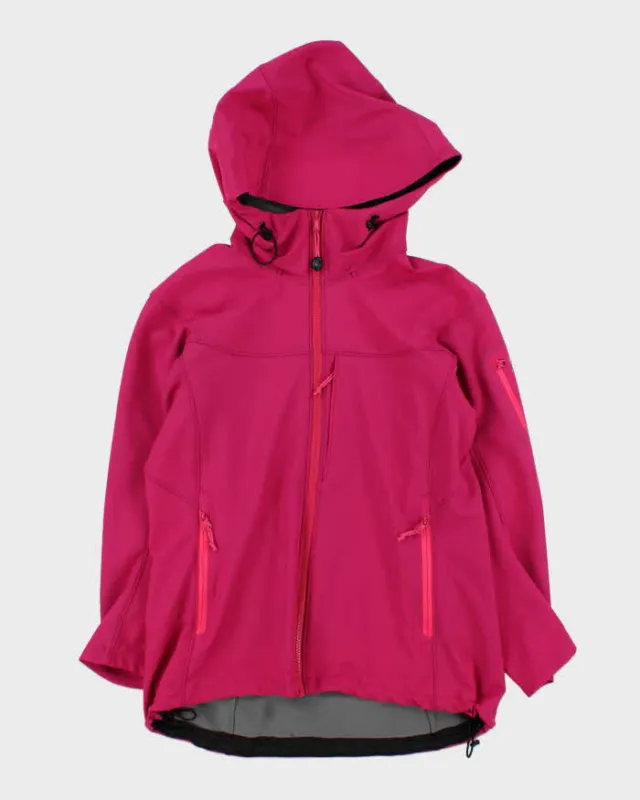 Vintage Arc'teryx Women's Hot Pink Soft Shell Hooded Jacket - M sold by Rokit
