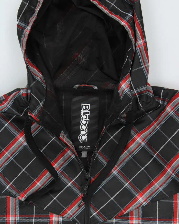 Vintage Y2K 00s Billabong Plaid Hooded Zip Up Jacket - L sold by Rokit product image thumbnail 3