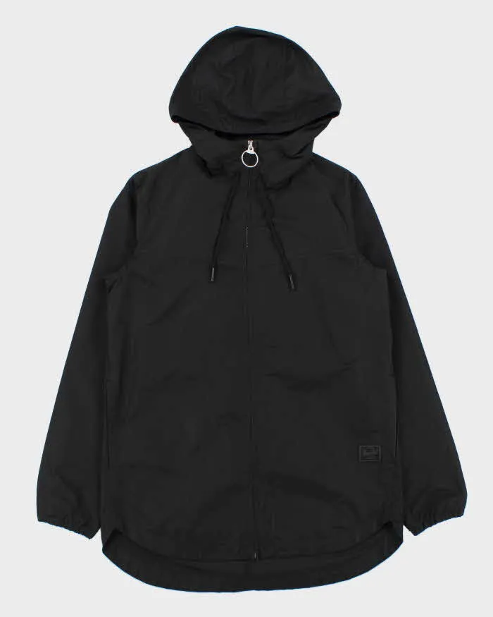 Vintage Herschel Black Lightweight Zip Up Hooded Jacket - XS sold by Rokit