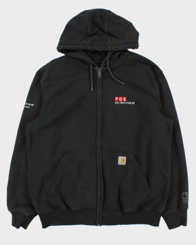 Vintage Carhartt Rain Defender Heavyweight Oversized Zip Up Hoodie - L sold by Rokit