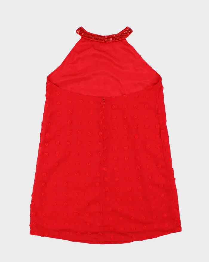 Vintage Y2k 00s Sequin Halter Neck Backless Dress - M sold by Rokit product image thumbnail 2