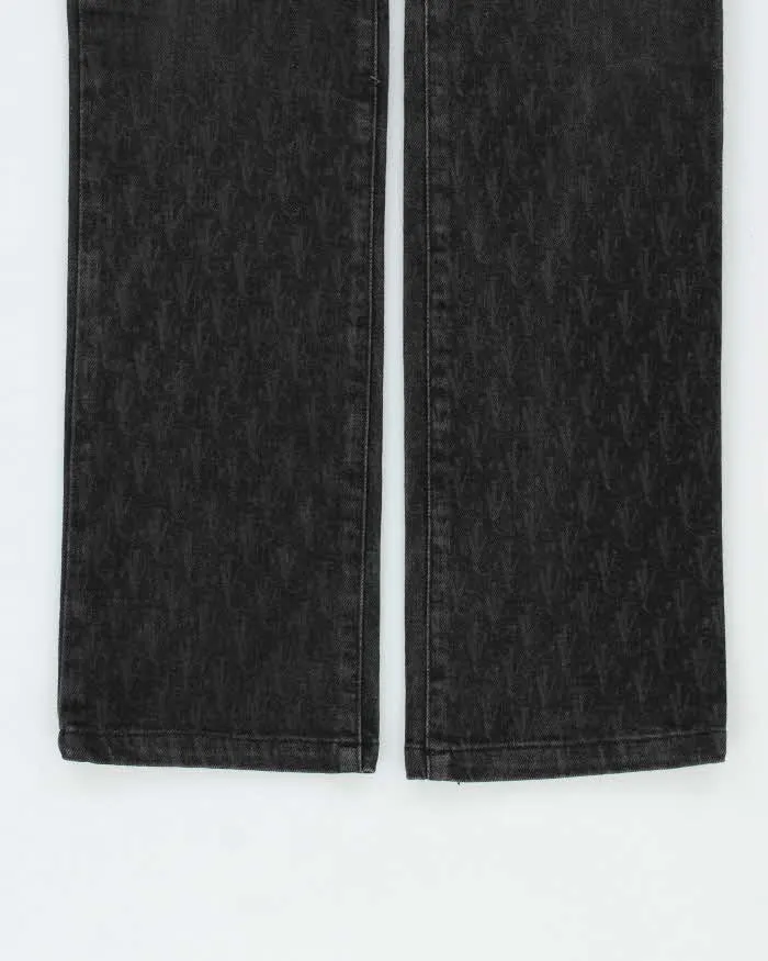 Vintage Y2K 00s Versace Jeans Couture All Over Print Slim Straight Jeans - W26 L29 sold by Rokit product image thumbnail 3