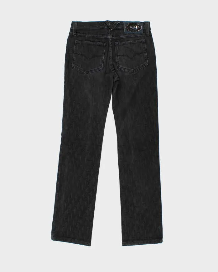 Vintage Y2K 00s Versace Jeans Couture All Over Print Slim Straight Jeans - W26 L29 sold by Rokit product image thumbnail 2