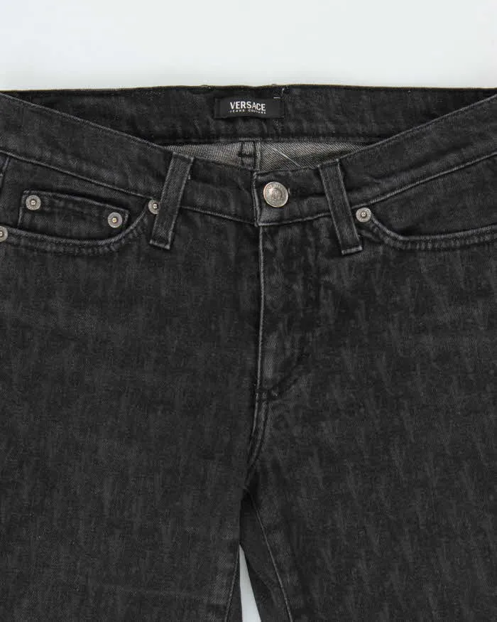 Vintage Y2K 00s Versace Jeans Couture All Over Print Slim Straight Jeans - W26 L29 sold by Rokit product image thumbnail 4