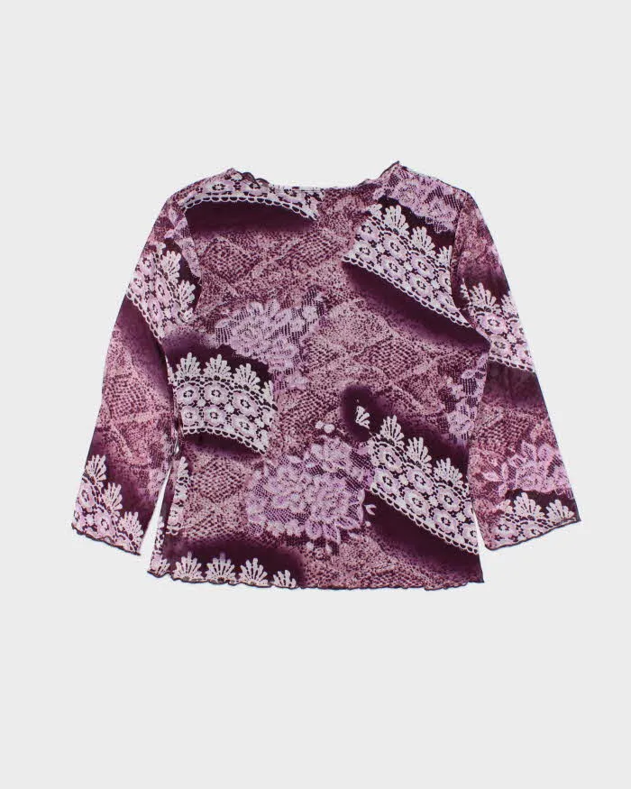 Vintage 90s 00s Bellessa Lined Mesh Top - M sold by Rokit product image thumbnail 2