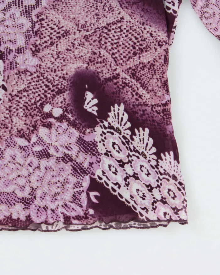 Vintage 90s 00s Bellessa Lined Mesh Top - M sold by Rokit product image thumbnail 5