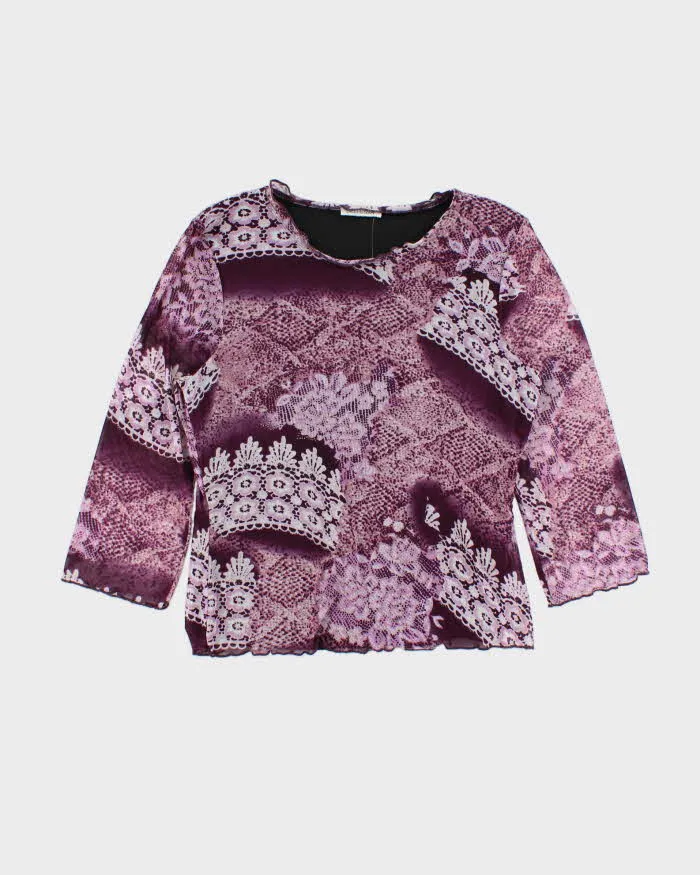 Vintage 90s 00s Bellessa Lined Mesh Top - M sold by Rokit