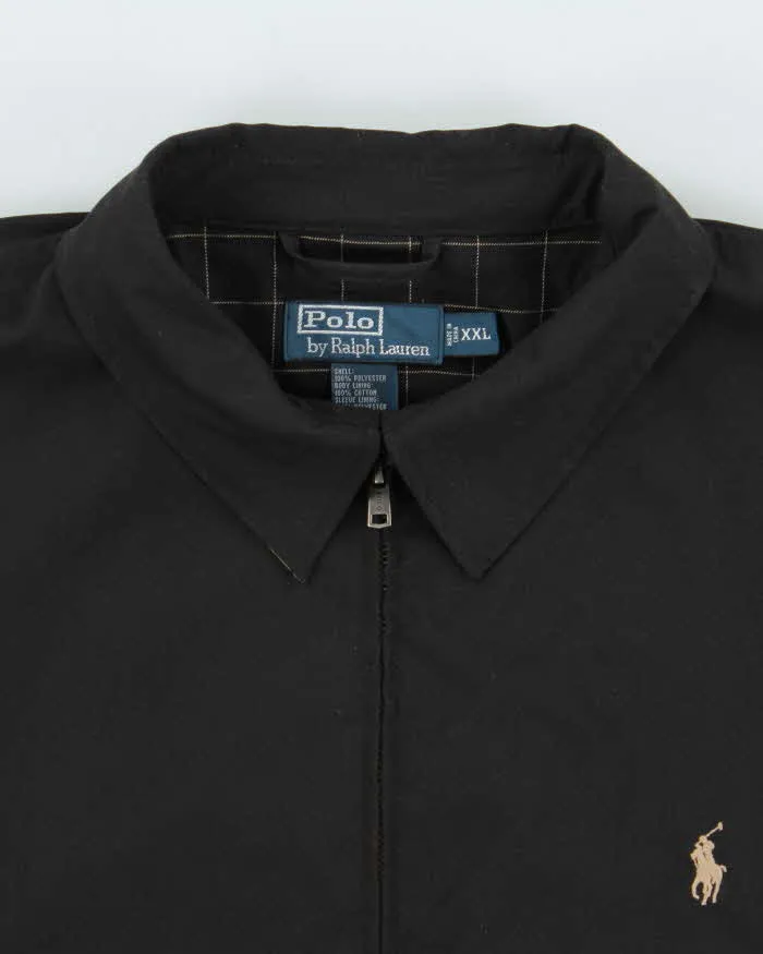 Vintage 00s Black Polo Ralph Lauren Soft Shell Harrington Jacket - XXL sold by Rokit product image thumbnail 3