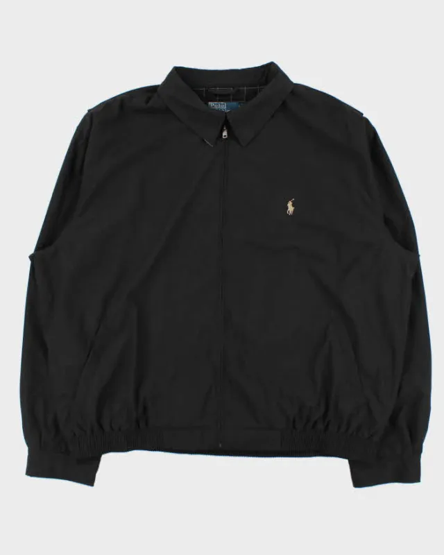 Vintage 00s Black Polo Ralph Lauren Soft Shell Harrington Jacket - XXL sold by Rokit