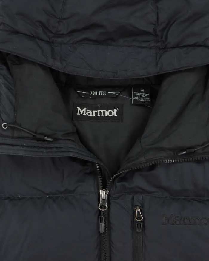 Vintage Black Marmot 700 Fill Hooded Puffer Jacket - L sold by Rokit product image thumbnail 3