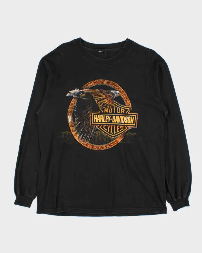 Vintage 1990s Harley Davidson Hamilton Long Sleeve T-Shirt - M sold by Rokit