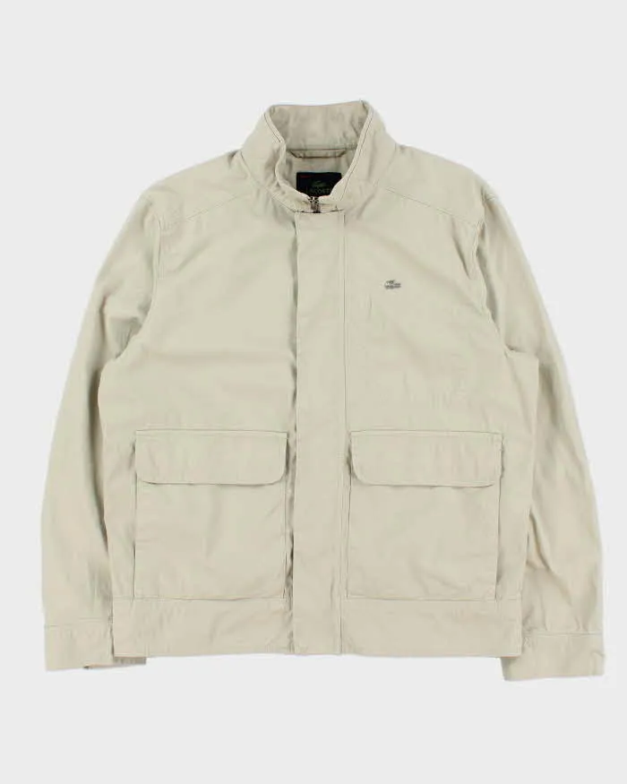 Vintage Y2K 00s Lacoste Metal Croc Cotton Zip Up Jacket - L sold by Rokit