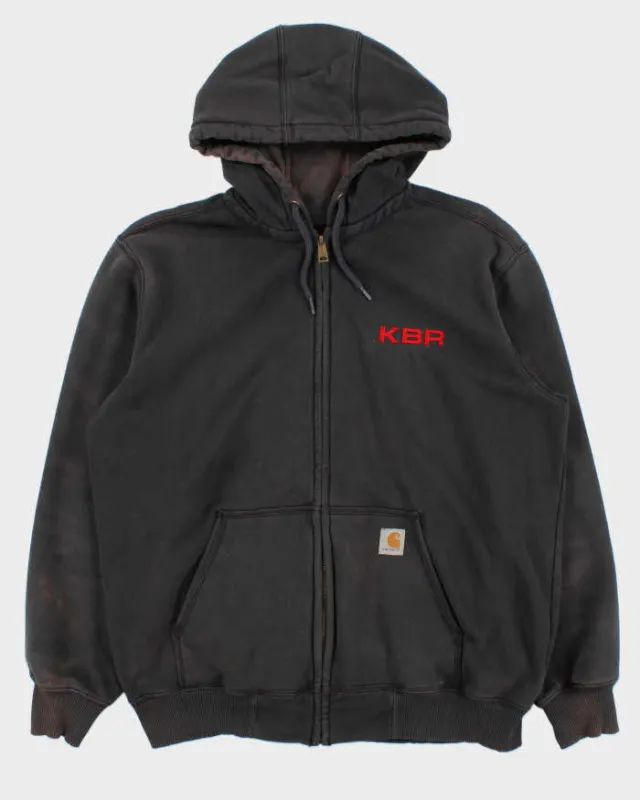 Vintage Carhartt Heavyweight Oversized Distressed Zip Up Hoodie - L sold by Rokit