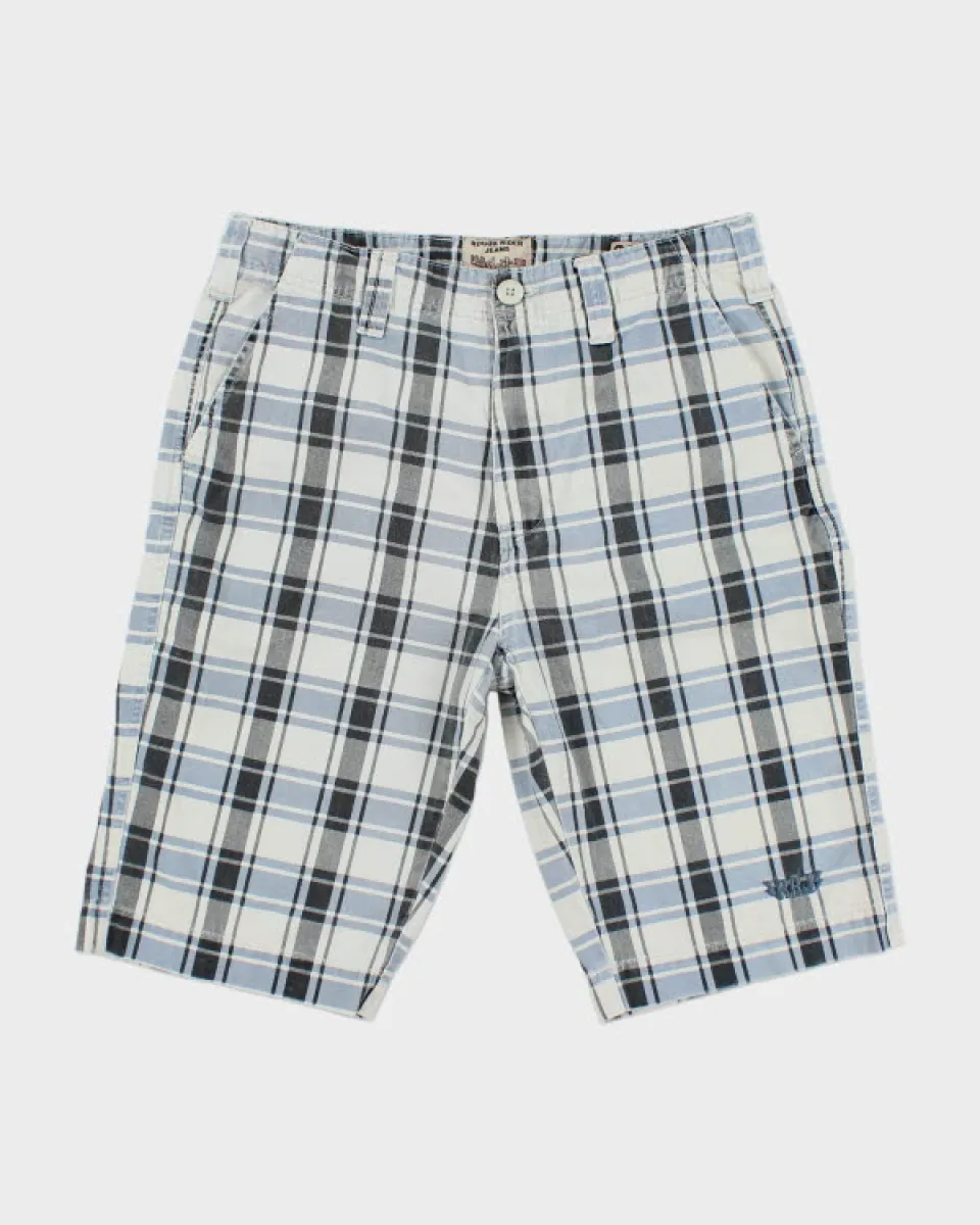 Y2K 00s Rough Rider Walkshort Check Shorts - W33 sold by Rokit
