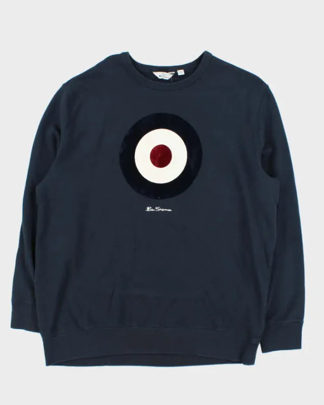 Vintage 00s Ben Sherman Velour Signature Mod Target Crewneck Sweatshirt - XL sold by Rokit