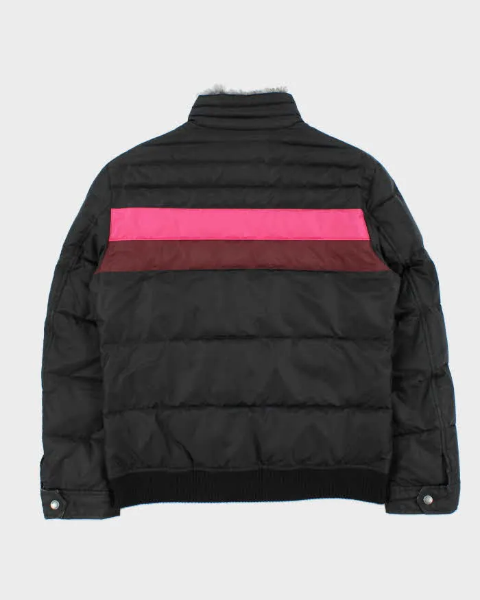 Vintage Women's Y2K 00s Burberry Black Label Down Filled Nova Check Lined Fur Trim Collared Puffer Jacket - M sold by Rokit product image thumbnail 2