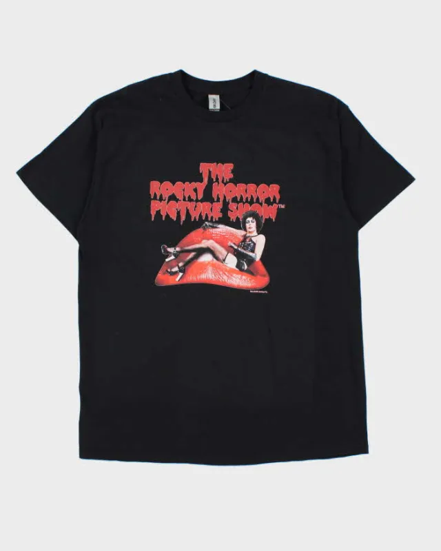 The Rocky Horror Show Black Graphic T-Shirt - L made by Rokit