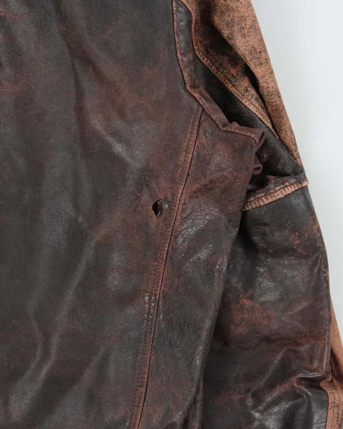Vintage 1960s Shields Horsehide Leather Trucker Jacket - L sold by Rokit product image thumbnail 3