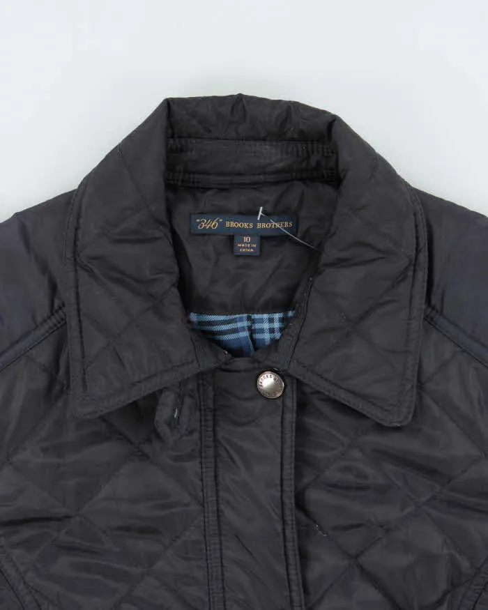 Vintage Women's Navy Brooks Brothers Quilted Belted Jacket - S sold by Rokit product image thumbnail 5
