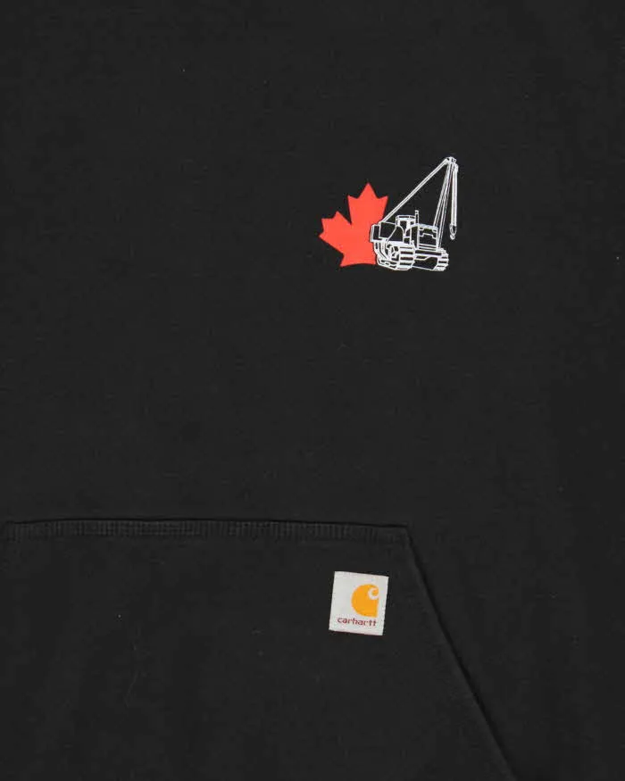 Vintage Carhartt Black Heavyweight Loose Fit Pullover Hoodie - L sold by Rokit product image thumbnail 3