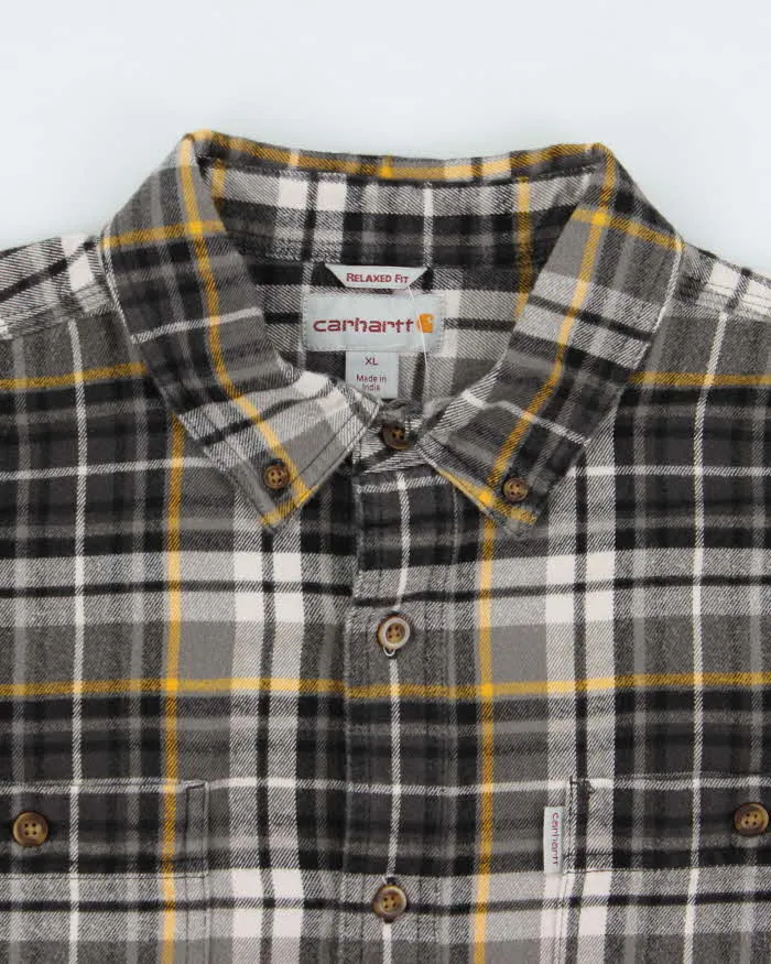 Vintage Carhartt Thick Cotton Long Sleeve Regular Fit Flannel Shirt - XL sold by Rokit product image thumbnail 4