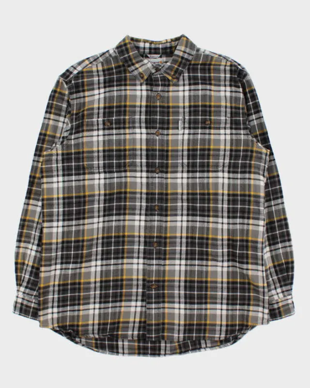 Vintage Carhartt Thick Cotton Long Sleeve Regular Fit Flannel Shirt - XL sold by Rokit