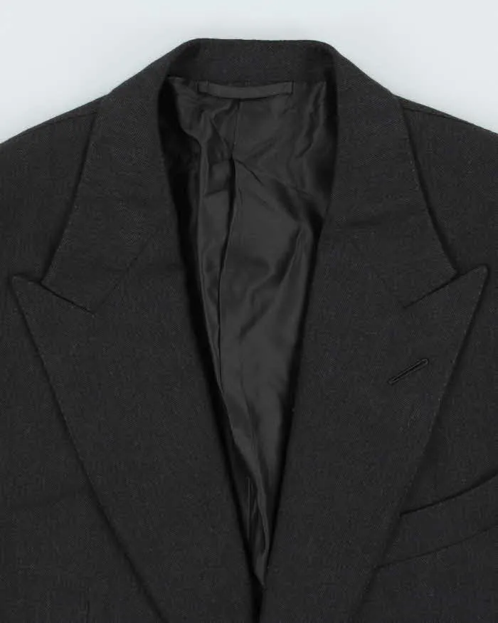 Tom Ford Grey Striped Pure Cashmere Notched Lapel Blazer - XXXL sold by Rokit product image thumbnail 3