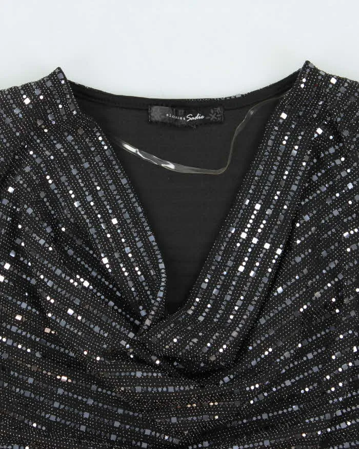 Vintage Y2k 00s Sloane & Sadie Cowl Neck Sequin Top - M sold by Rokit product image thumbnail 3