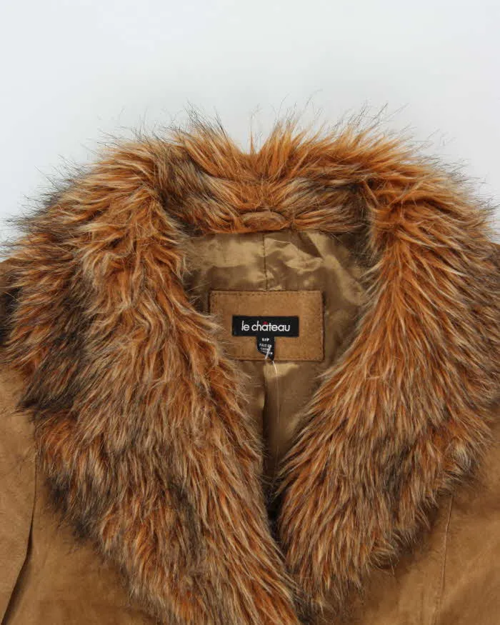 Vintage 90s 00s Le Chateau Suede Long Coat - S sold by Rokit product image thumbnail 3