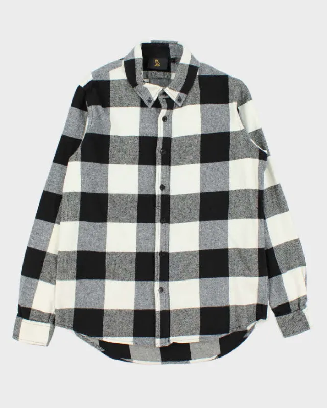 October's Very Own OVO Buffalo Plaid Oversized Long Sleeve Flannel Shirt - S sold by Rokit