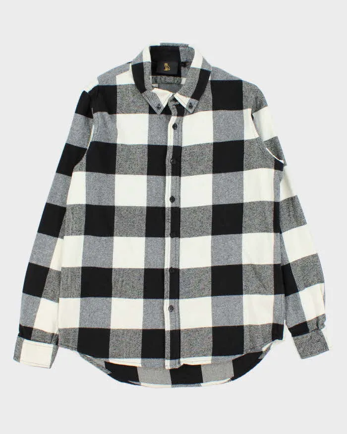 October's Very Own OVO Buffalo Plaid Oversized Long Sleeve Flannel Shirt - S sold by Rokit
