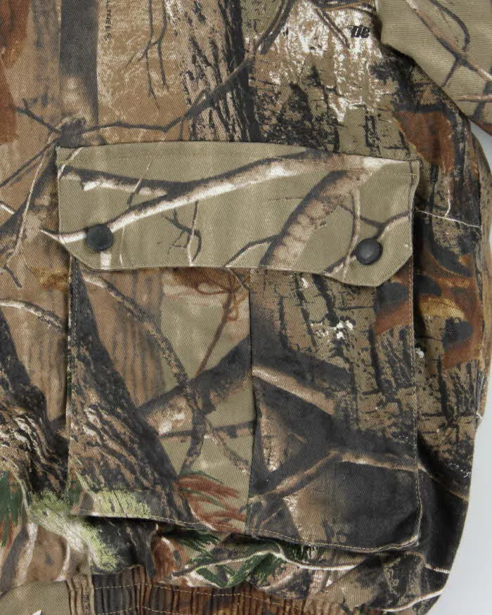 Vintage Real Tree All Purpose Woodland Camo Insulated Hooded Workwear Jacket - XL sold by Rokit product image thumbnail 5