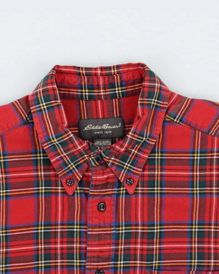Vintage 00s Eddie Bauer Tartan Flannel Long Sleeve Shirt - L sold by Rokit product image thumbnail 3