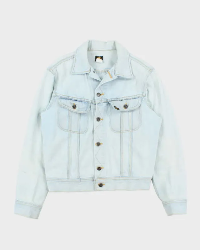 Vintage 1980s Lee Jeans Light Denim Patch Jacket - M made by Lee